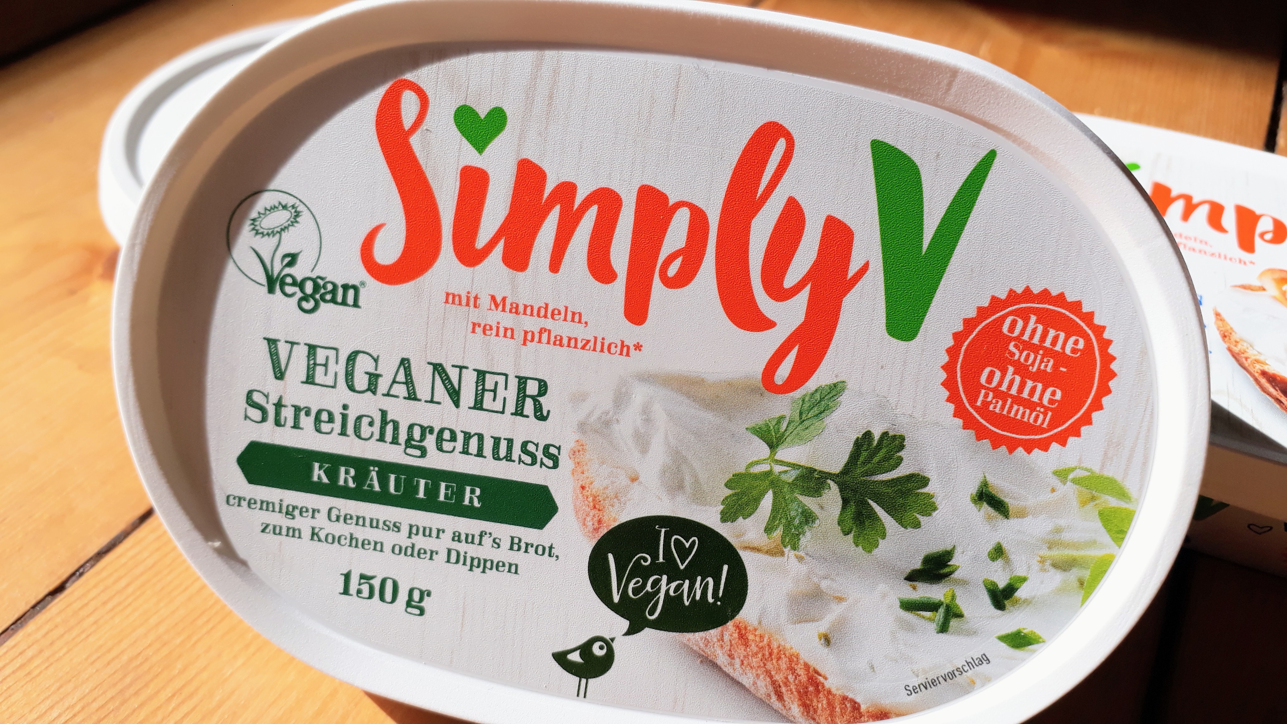 Simply V veganer Streichgenuss Gurke & Knoblauch 150g